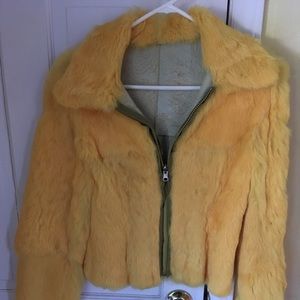Vintage rabbit fur from Italy. Reversible. NWOT